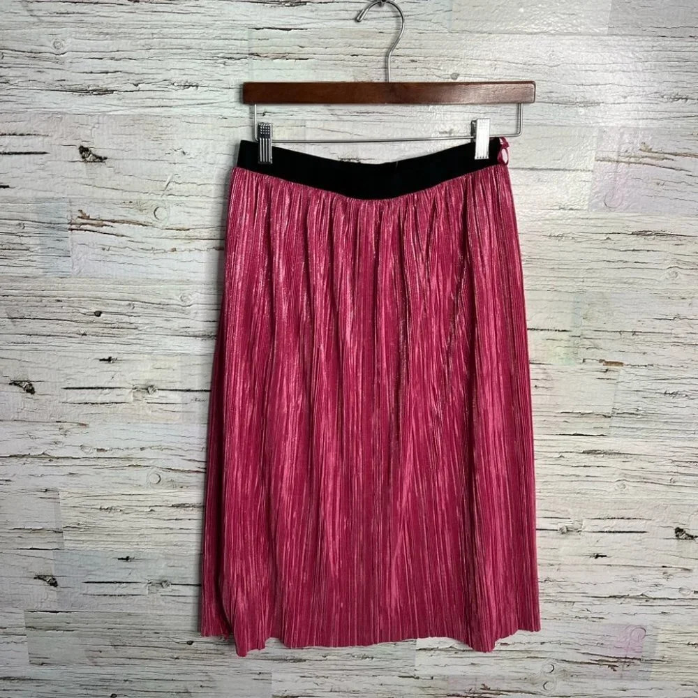 Per una pink sparkly skirt midi NWT